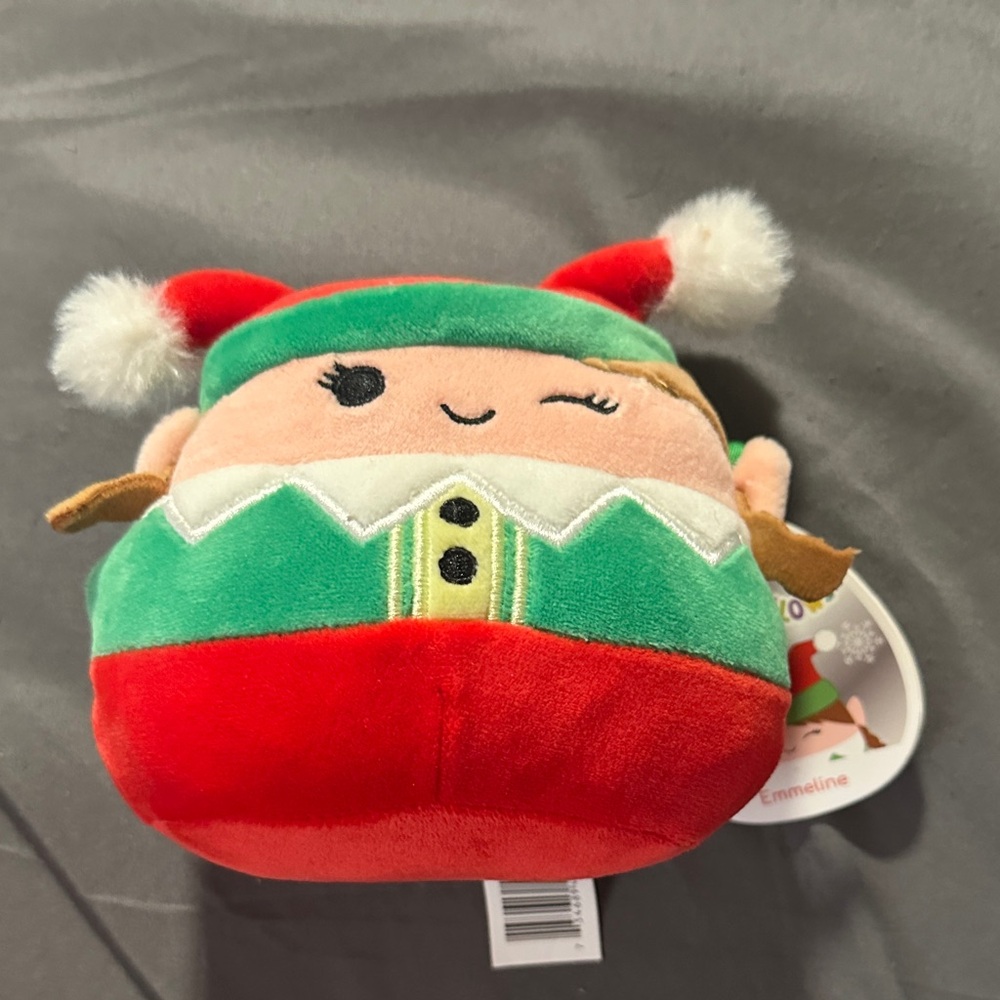 Squishmallows Red and Green Elf Plush 5" (Emmeline)
